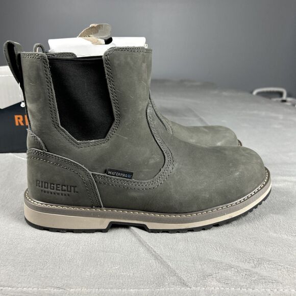 Ridgecut YWF-2202 Women's Homesteader Waterproof Gray Boots, Size 9 Work Boots - Picture 2 of 8